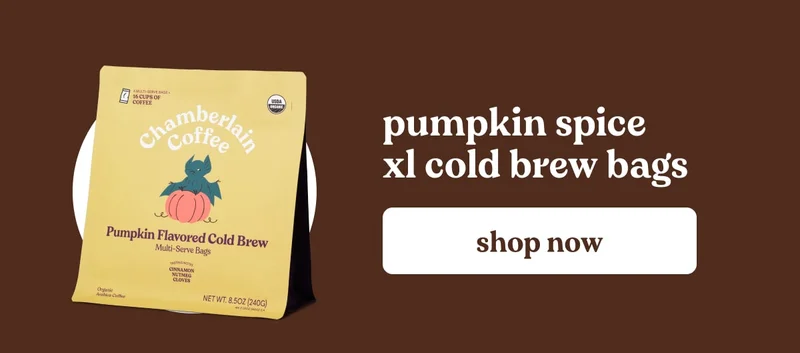 pumpkin spice xl cold brew bags