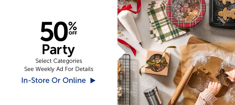 50% Off Party - Select Categories