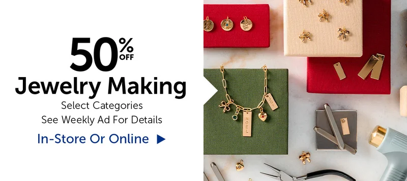 50% Off Jewelry Making - Select Categories