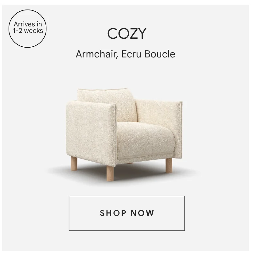 Cozy Armchair | Ecru Boucle
