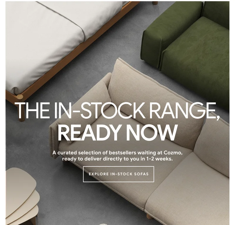 The in-stock range, ready now
