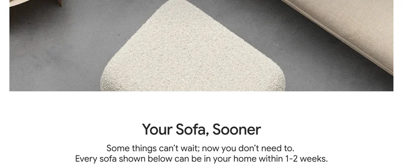 Your sofa, sooner