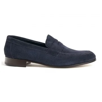 Harley Penny Loafer in Oceano Suede
