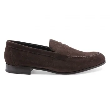 Harley Penny Loafer in Plough Suede