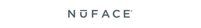 NuFACE Logo in slate blue against white background