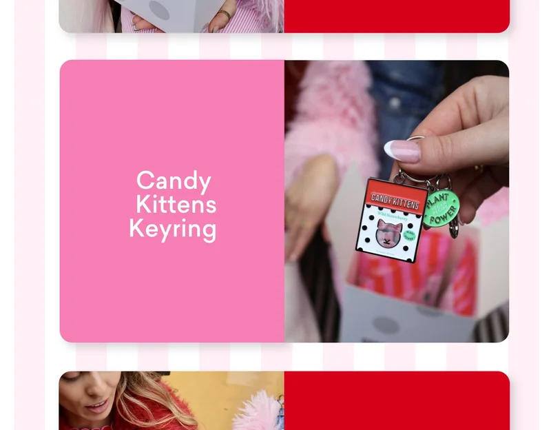 Candy Kittens Keyring