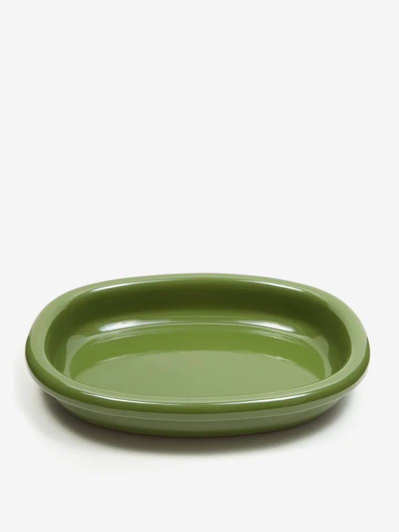 Image of HAY Barro Oval Dish - Large - Green