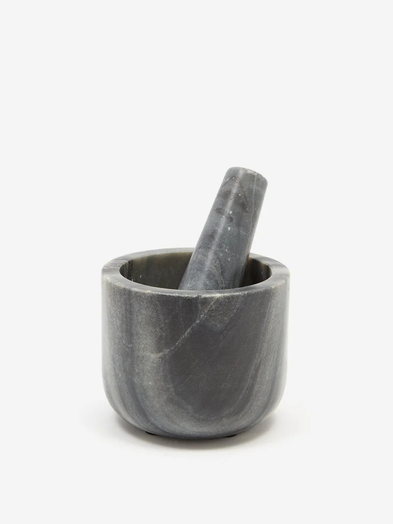 Image of Broste Copenhagen Marina Pestle and Mortar - Black Marble