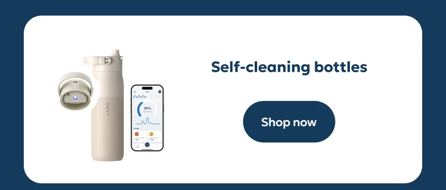 Self-cleaning bottles
