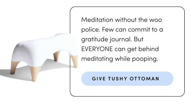 GIVE TUSHY OTTOMAN