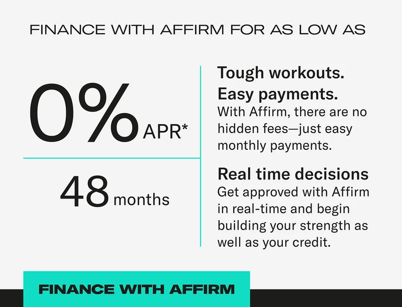 Finance with Affirm for as low as 0% apr* / 40 months. Finance With Affirm