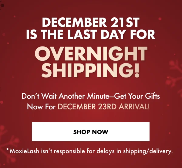Last day for overnight shipping