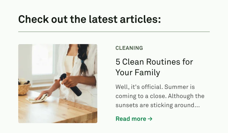 5 clean routines for your family