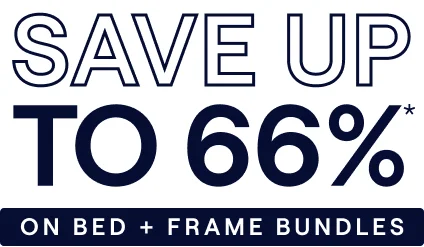 Save Up to 66% on Bed + Frame Bundles
