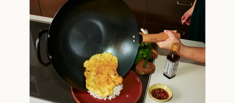 Traditional carbon steel can come with pain points. Kenji didn’t want that, and neither did we. This wok comes pre-seasoned, naturally nonstick, and ready to cook on day one.