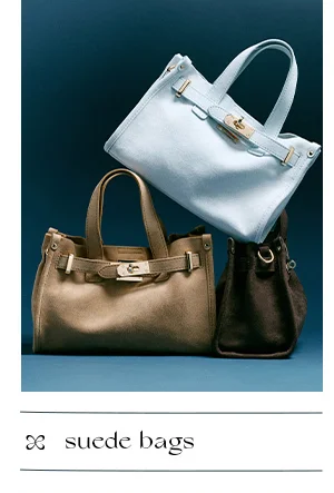 suede bags