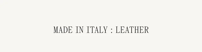 Made In Italy: Leather