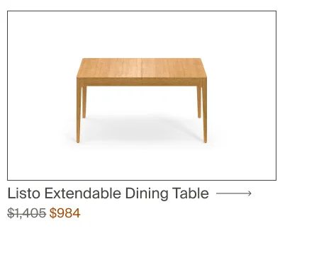 Listo Extendable Dining Table