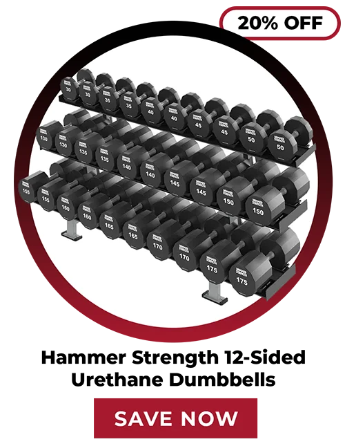 20% OFF | Hammer Strength 12-Sided Urethane Dumbbells