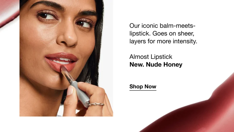 Our iconic balm-meets-lipstick. Goes on sheer, layers for more intensity. Almost Lipstick New. Nude Honey | Shop Now