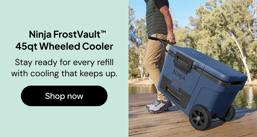 Ninja FrostVault™ 45qt Wheeled Cooler--Stay ready for every refill with cooling that keeps up.