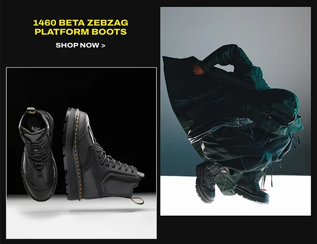 1460 Beta Zebzag Platform Boots