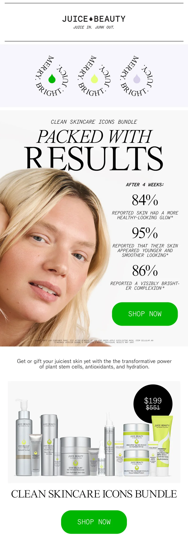 Clean Skincare Icons for Clinically Validated Results