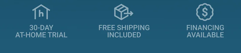 30-day at-home trial. Free shipping included. Financing available.