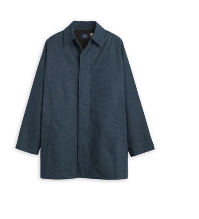 DENIM MAC COAT