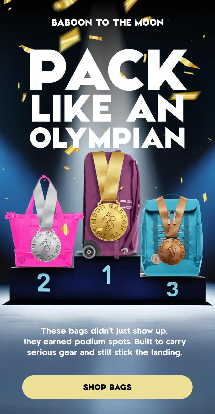 Pack Like An Olympian | Shop Bags