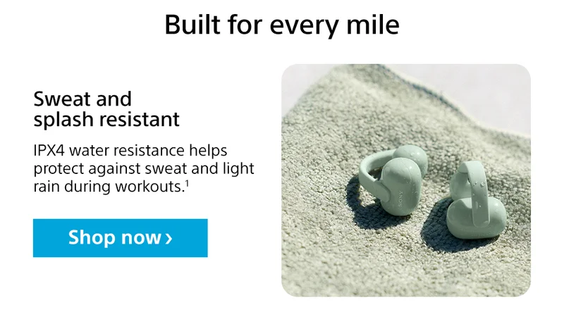 Built for every mile | Sweat and splash resistant | Shop now