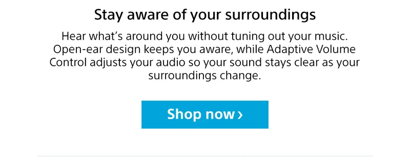 Stay aware of your surroundings | Shop now