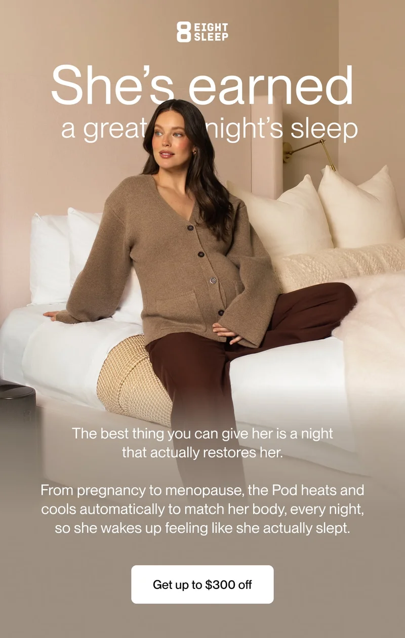 She’s earned a great night's sleep