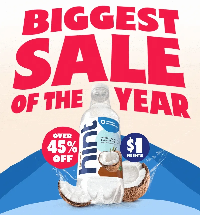 Biggest Sale of the Year. Over 45% Off. $1 per bottle