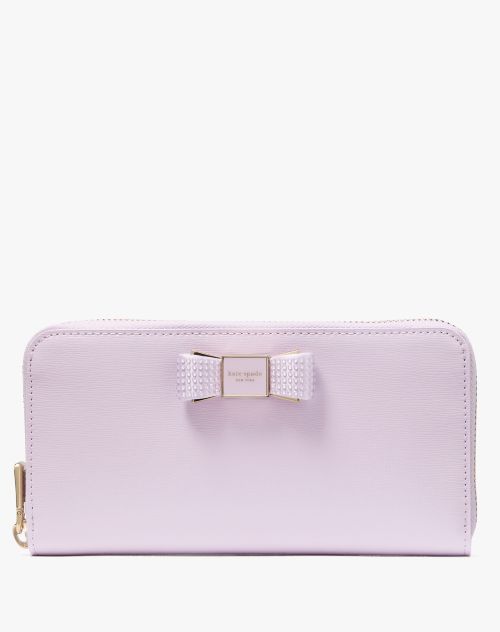 Morgan Bow Zip-Around Continental Wallet