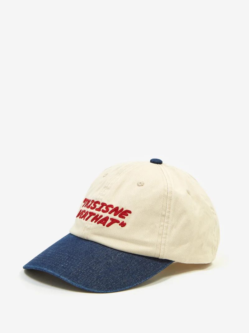 Image of thisisneverthat Visor Denim Cap - Beige