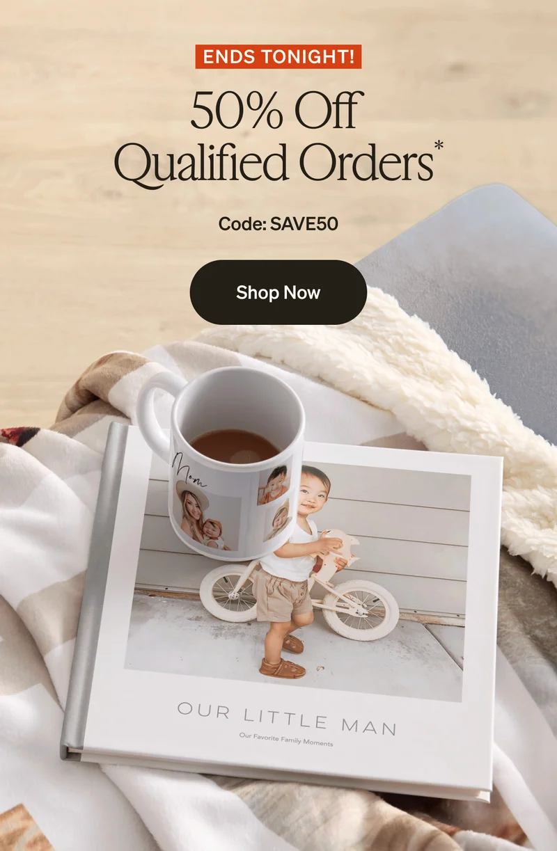50% Off Qualified Orders, Free Prints