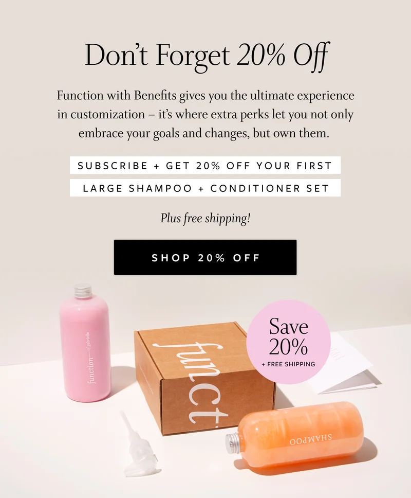Don't Forget 20% Off