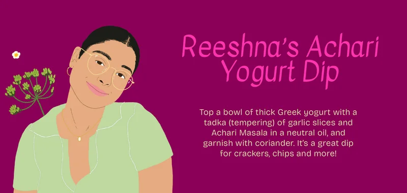 Reeshna's Achari Yogurt Dip