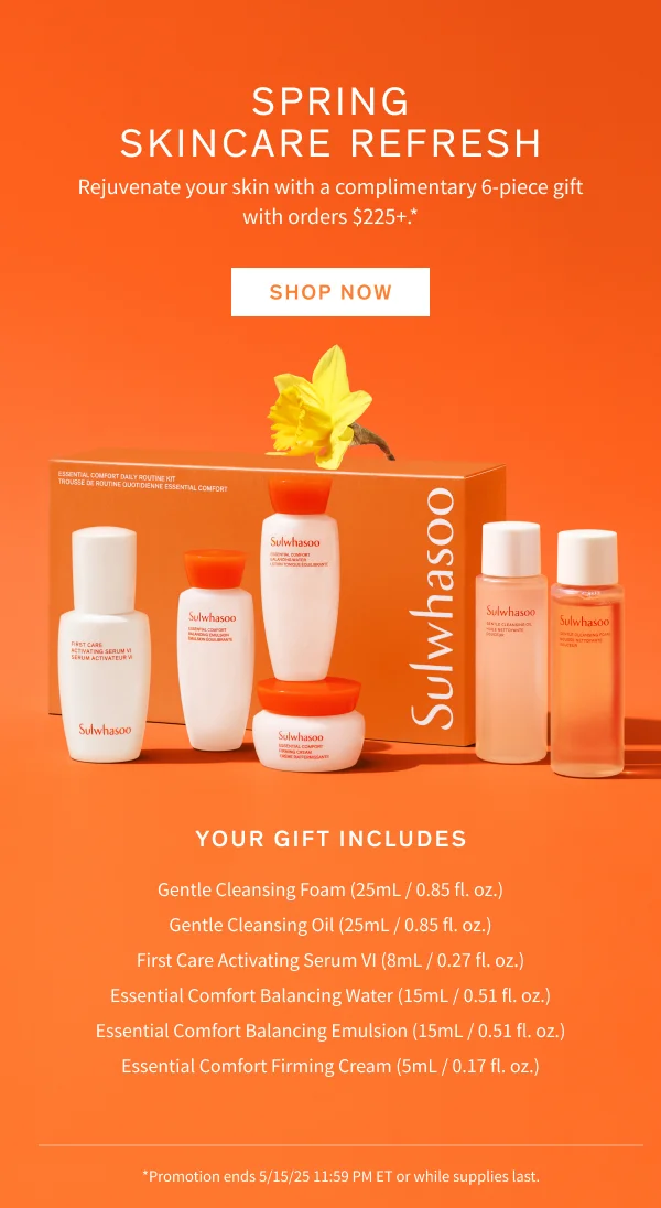 6-piece gift with $225+ purchase
