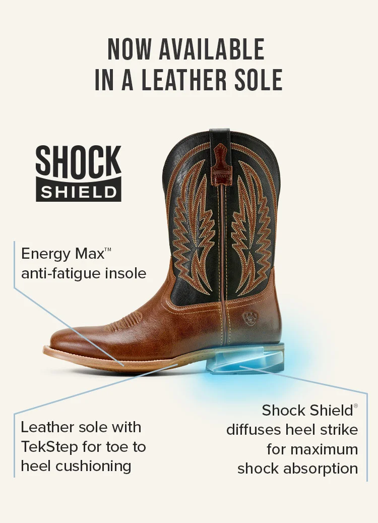 NOW AVAILABLE IN A LEATHER SOLE