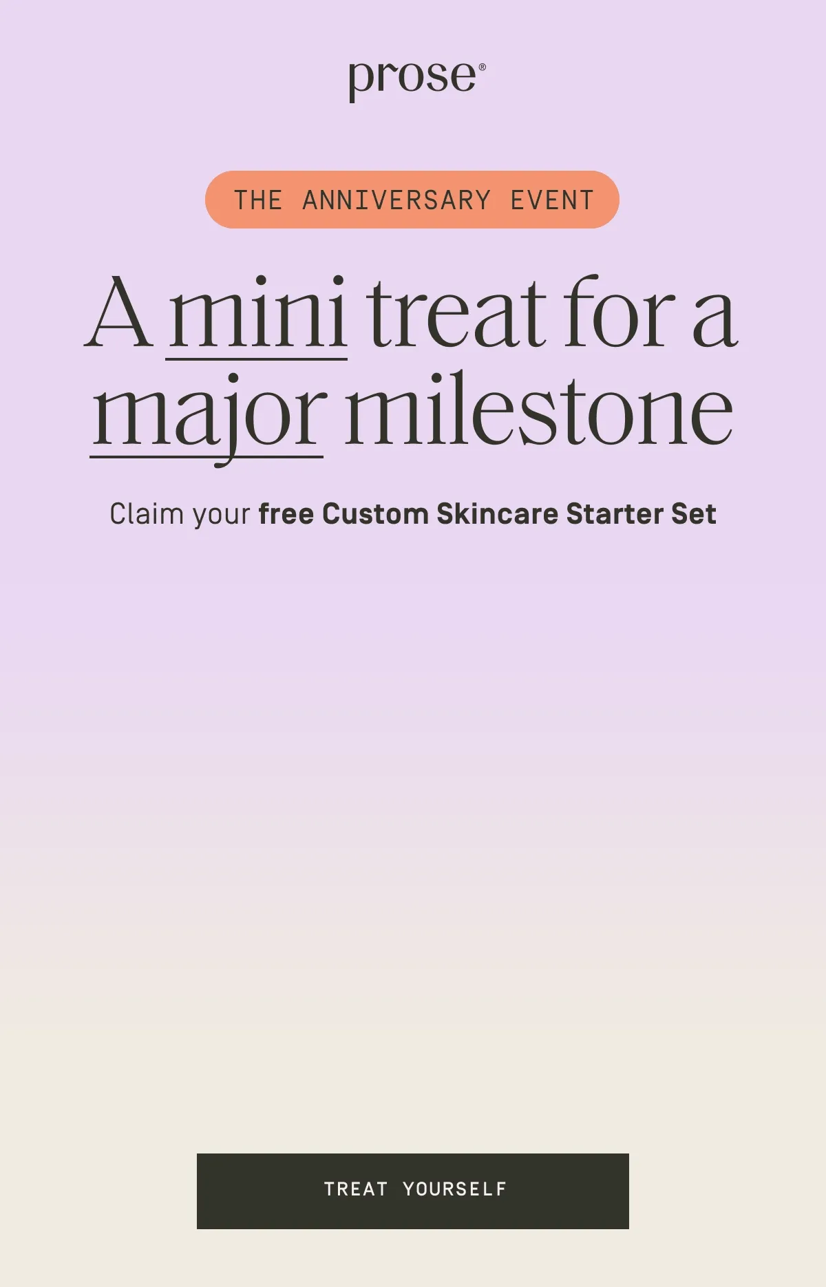 Prose | Our gift to you: Skincare Starter Set