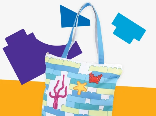 Stylish beach bag