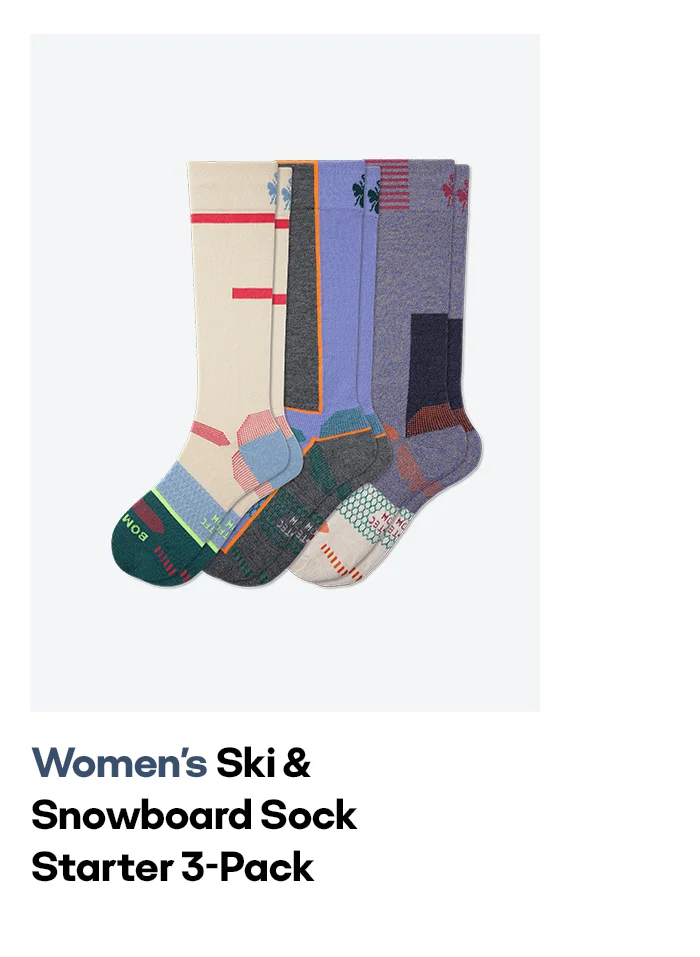 Women's Ski & Snowboard Starter Sock 3-Pack