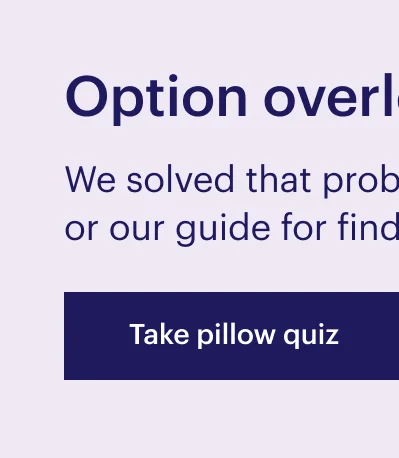 Take pillow quiz