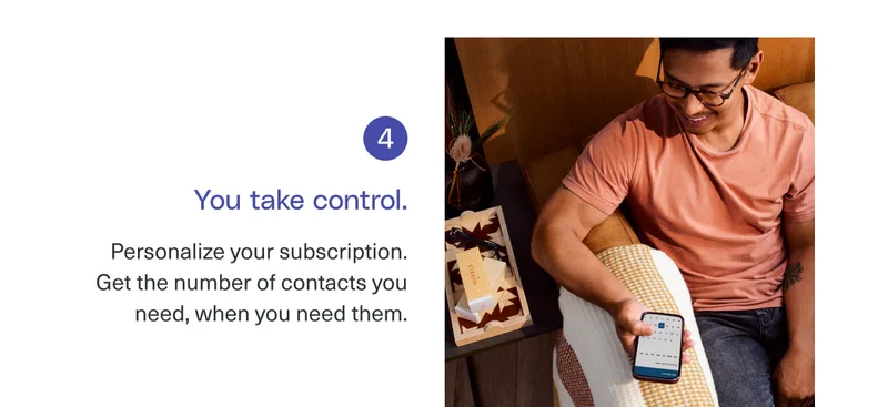 You take control.