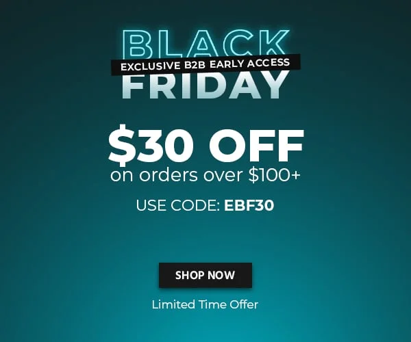 Black Friday Exclusive B2B Early Access Get 25% Off on Selected Products Use Code: discount code Limited Time Offer Shop Now