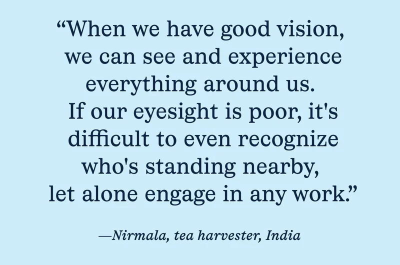 Nirmala, tea harvester, India