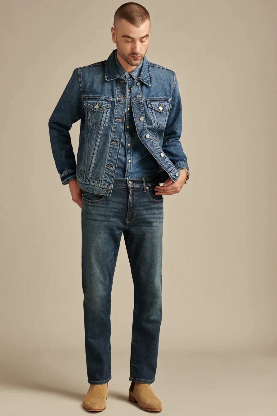 Image of Lucky Brand 223 Straight Advanced Stretch Jean - Men's Pants Denim Straight Leg Jeans in Ocala