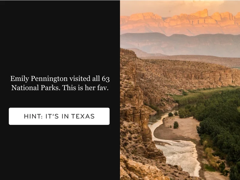Emily Pennington's favorite National Park.